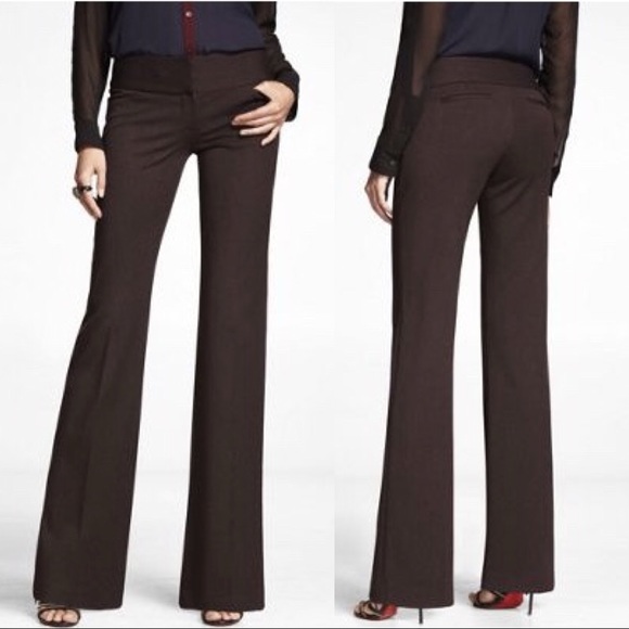 Express Dark Brown Editor Pant 
